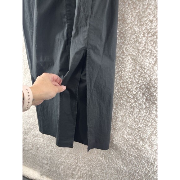 Rails Women Irie Midi Shirt Dress Size S Black Long Sleeve Collared Button Down - Picture 6 of 13